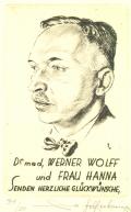 Dr med.WERNER WOLFF und FRAU HANNA SENDEN HERZLICHE GLÜCKWÜNSCHE (odkaz v elektronickém katalogu)