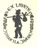 EX LIBRIS JOHAN H.A.JANSEN (odkaz v elektronickém katalogu)