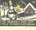 VŠE NEJLEPŠÍ V ROCE 1936 PŘEJE STUDENT ALEX BERAN (odkaz v elektronickém katalogu)