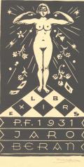 EXLIBRIS P.F. 1931 JARO BERAN (odkaz v elektronickém katalogu)