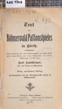 Detailní zobrazení záznamu: Text des Böhmerwald-Passionsspieles in Höritz Text des Böhmerwald-Passionsspieles in Höritz